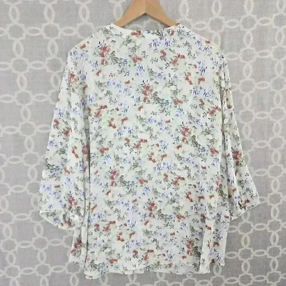 New without tag Rose + Olivia Floral Chiffon Blouse 3XL - Picture 2 of 8